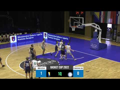 BASKET CUP SARAJEVO 2022   Final U14 M   BIH U14   POBEDNIK BEOGRAD
