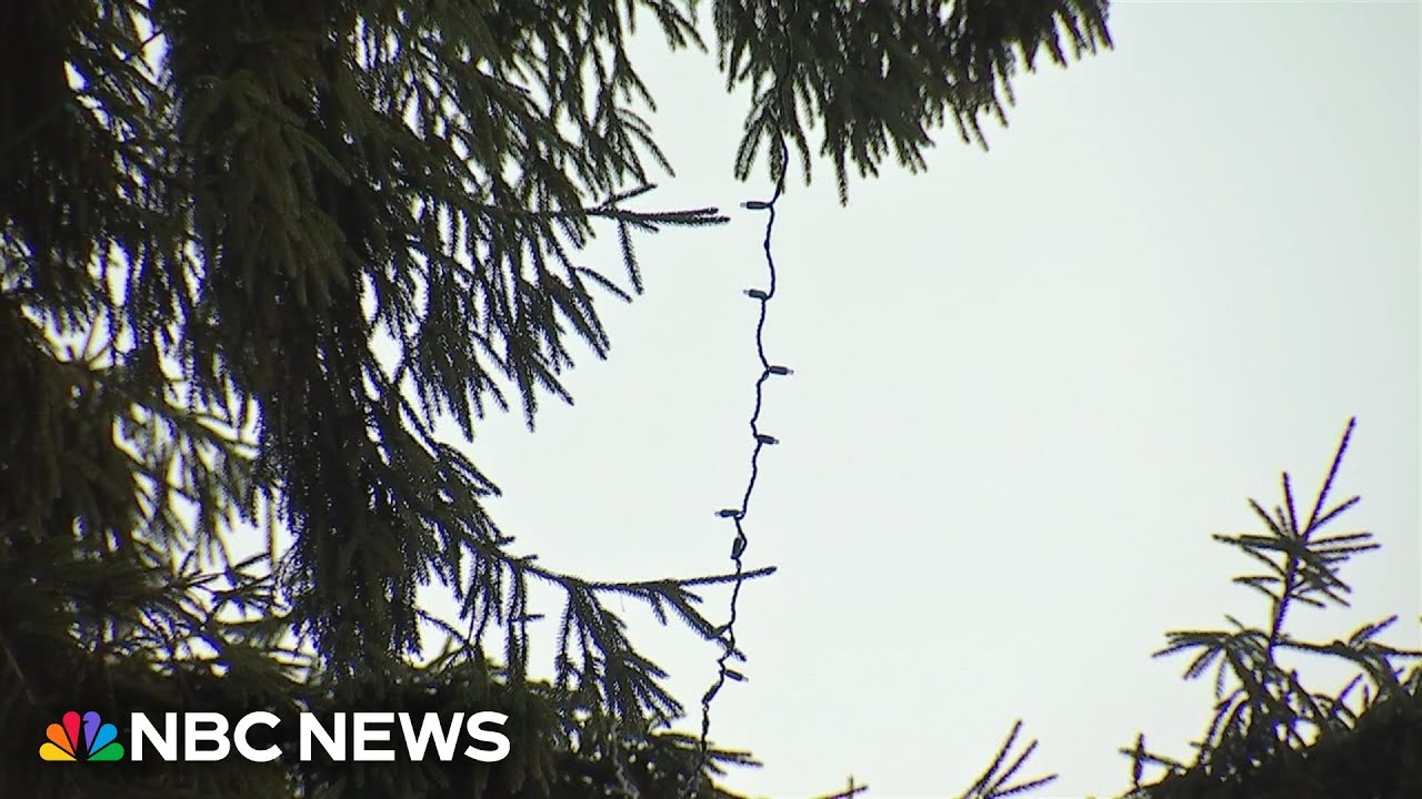 Worker seriously hurt by an electric shock while hanging Christmas lights