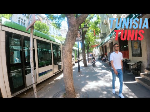 Sunday Morning Tunis Centre Walking Tour - Tunisia 🇹🇳 4k