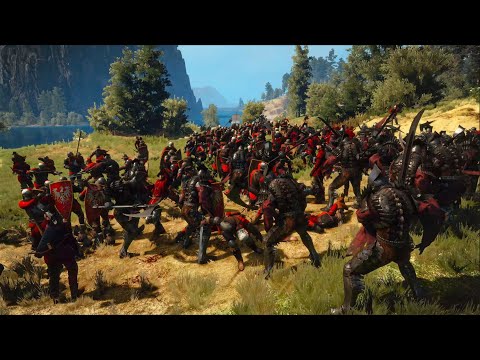 Royal Redanian Army VS The Wild Hunt (The Witcher 3 NPC Army Wars Mod) [4K]