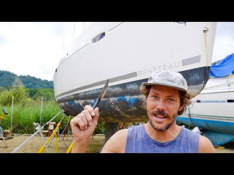 How to antifoul a sailboat with no experience in 3 days - Ep. 107