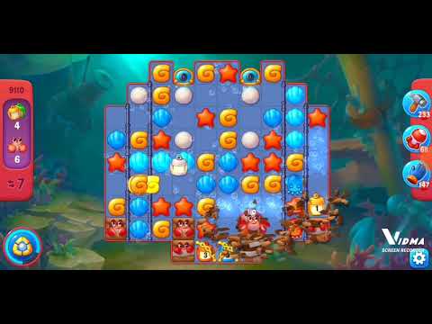 Fishdom. 9110 hard level no boosters and diamonds. 17 moves