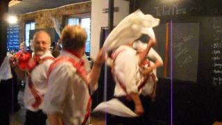 preview picture of video 'Cardiff Morris dance Upton Hanky in The Wheatsheaf Rooms, 29th July 2014.'