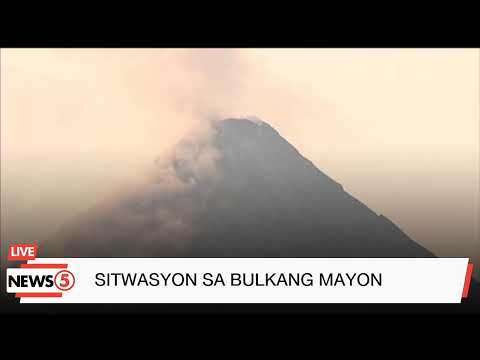 LIVE Sitwasyon sa Bulkang #Mayon #News5 (June 15, 2023)