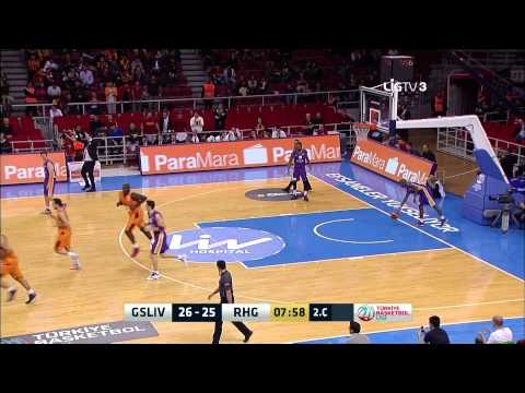 Galatasaray LIV Hospital - Royal Halı Gaziantep Maç Özeti Türkiye Basketbol Ligi
