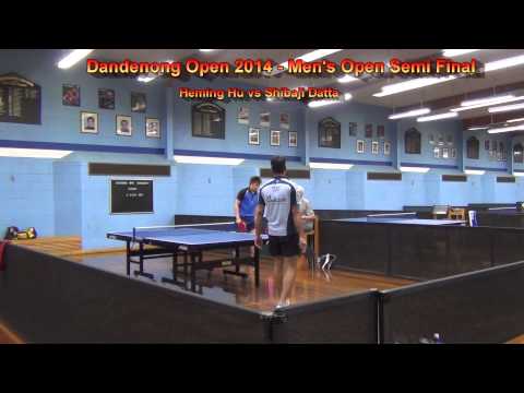 Heming Hu vs Shibaji Datta - MS SF - 2014 Table Tennis Dandenong Open