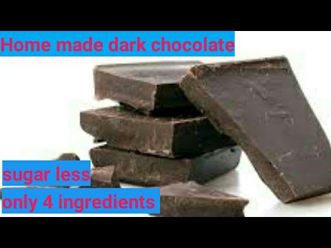 Homemade Dark Chocolate Recipe | How to Make Homemade Dark Chocolate|Dark Chocolate| Anu abhiruchi |