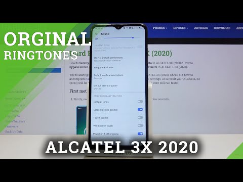 ALCATEL 3X 2020 – Change & Add Ringtone