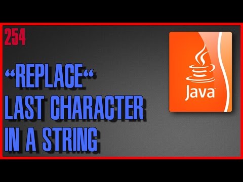 Java Program To Replace Last Character Occurrence In A String