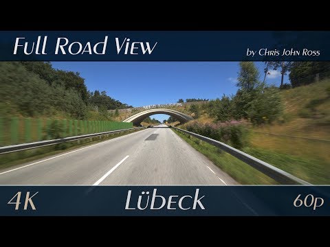 Lübeck, Germany: Bundesstraße (B207) - 4K (UHD/2160p/60p) - Autofahrt - Car Ride Video