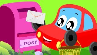 A Tisket A Tasket | Little Red Car Videos | Songs For Babies