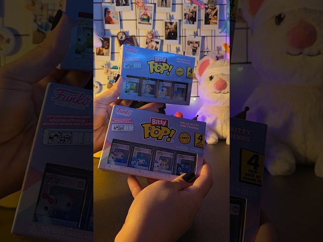 Vídeo relacionado con Funko Bitty Pop! 4 Pack: Hello Kitty and Friends - Kuromi, Hello Kitty, My Melody (Unicorn), Mystery Mini Figure - 1 in 6 Chance of Receiving The Rare Chase Variant - Styles May Vary - 0,9 Pulgadas