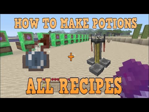 BarnzyCraft - How To Make Potions After All Updates + All Recipes Minecraft
