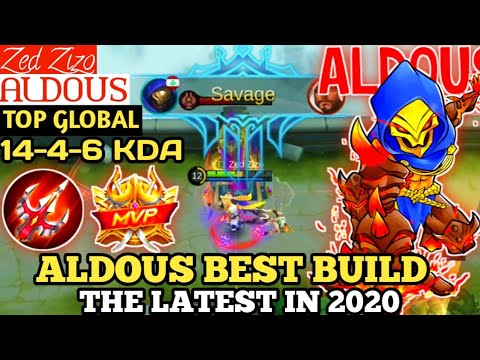 ALDOUS BEST BUILD IN 2020 | TOP GLOBAL ALDOUS Zed Zizo - MOBILE LEGENDS
