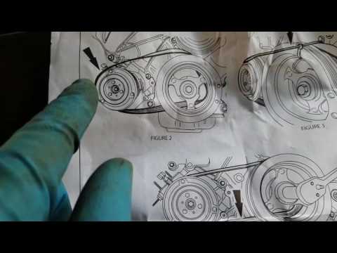 Mustang v6 air compressor belt replacement, stretch belt replacement