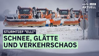 Sturmtief "Elli": Schneechaos in Mitteldeutschland | MDR AKTUELL live