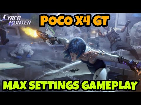 Cyber Hunter Mobile Max Settings using Poco X4 GT