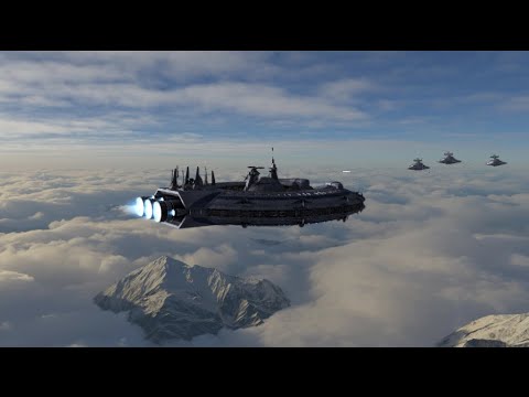 3 Star Destroyers VS Lucrehulk - Star Wars Empire At War Remake