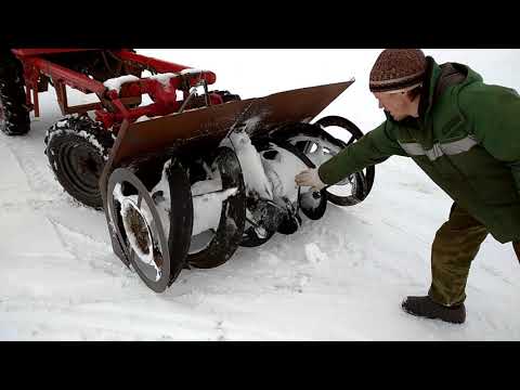 Снегоуборщик для Т-16//Мокрый снег