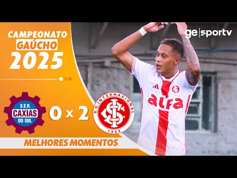 Gols e lances de Caxias x Internacional