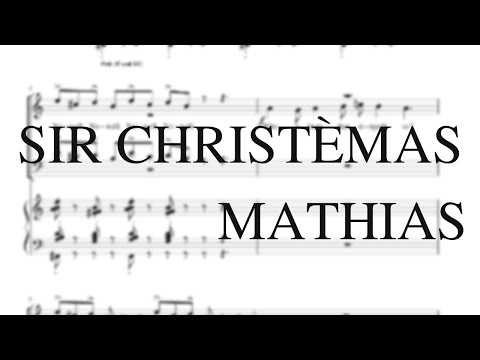 Analysing Sir Christèmas, William Mathias