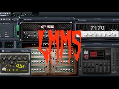 LMMS Metal for FREE! (Tutorial for electric guitars, bass guitar, and drums)