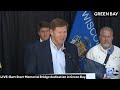 LIVE Gov Tony Evers Dedicates Bridge In Green Bay To Packers Legend Bart Starr
