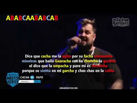 MINUTO libre de PAPO vs CACHA +letra | FMS Jornada 5