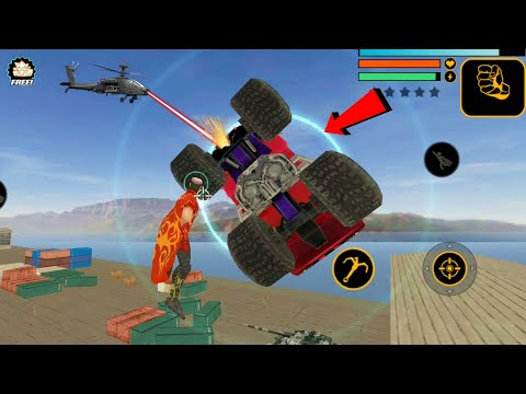 Naxeex Superhero (Superhero Fly Monster Truck) Monster Truck fly in the sky - Android Gameplay HD