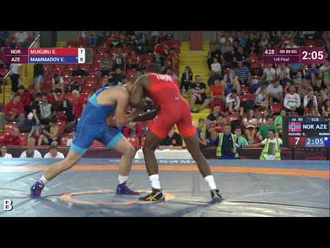 1/8 GR - 80 kg: E. MUKUBU (NOR) v. E. MAMMADOV (AZE)