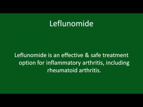 Leflunomide for rheumatoid arthritis