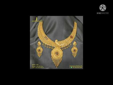 gold jewellery design ((Harams , chokar ,South Indian design