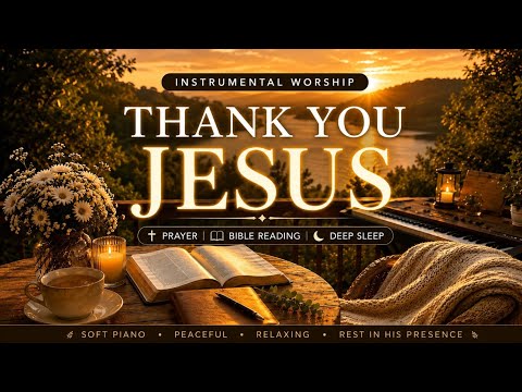 Thank You Jesus 🌅 Relaxing Instrumental Worship Music for Prayer, Sleep & Peaceful Bible Time