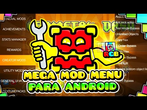NUEVOS ICONOS RGB PARA ANDROID, CREATOR MOD, TEXTURE PACK MANAGER & MÁS | Geometry Dash [2.11]