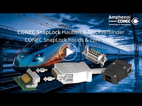 CONEC Snaplock hoods & Connectors, also suitable for retrofitting existing systems
