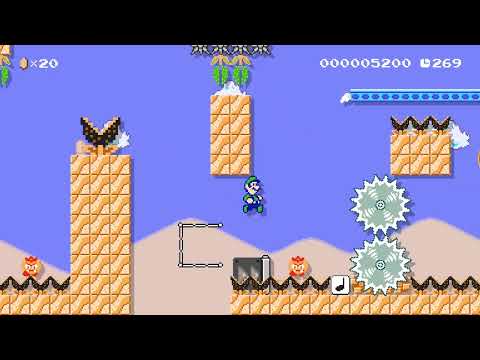 MW Platforms: SMB2 Hungry Valley by Pasjevw88 🍄 Super Mario Maker 2 ✹Switch✹ #bfh