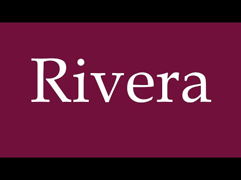 How to Pronounce ''Rivera'' Correctly in German
