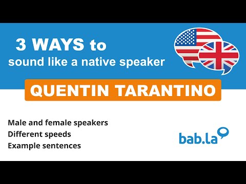 QUENTIN TARANTINO pronunciation | Improve your language with bab.la