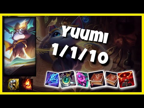 Yuumi 11.5 Gameplay Challenger Replay S11 Support (1/1/10) - EU