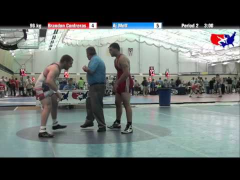 Brandon Contreras vs. Aj Mott at 2013 ASICS University Nationals - FS