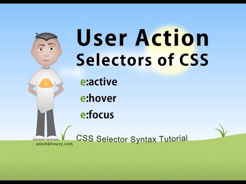 CSS User Action Selectors Tutorial