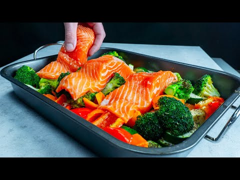 Wenn Sie Lachs wollen, dann ist dies das beste Rezept - mit Gemüse, im Ofen!