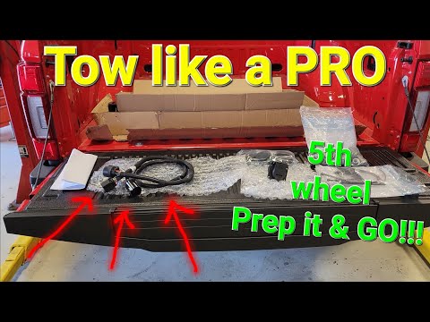Ford Factory Accessory add-on | 5th Wheel-Gooseneck hitch install - F250 F350 F450 #fordtrucks