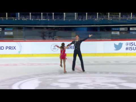 ISU 2014 Jr Grand Prix Zagreb Pairs Short Program Renata OGANSEIAN / Mark BARDEI UKR
