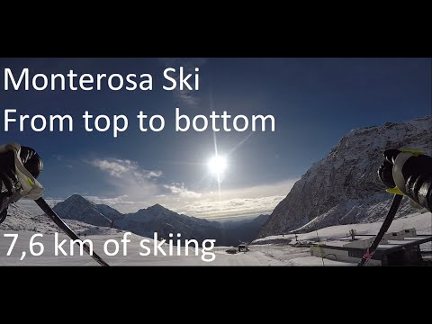 Monterosa Ski - Top to bottom (Raw skiing footage)