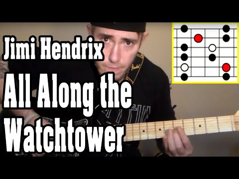 Jimi Hendrix - All Along the Watchtower Guitar Tutorial w/TABS