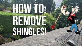How to Remove Shingles on a Roof! DIY