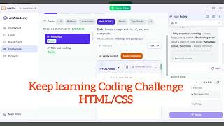 HTML & CSS coding challenge
