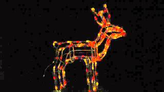 Christmas LED Solar Ropelight Standing Reindeer