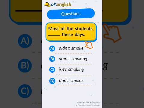 PRE-INTERMEDIATE (Question A1.29) 🔶 IMPROVE your ENGLISH grammar on 60s